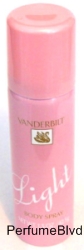 Vanderbilt light Body Spray - Click Image to Close